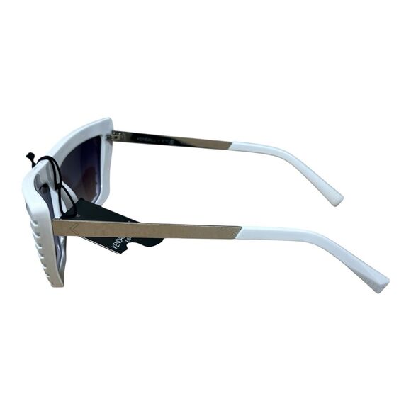 Kendall Kylie White Cat‎ Eye Sunglasses Y2K Glam Oversized Chic Womens Fashion